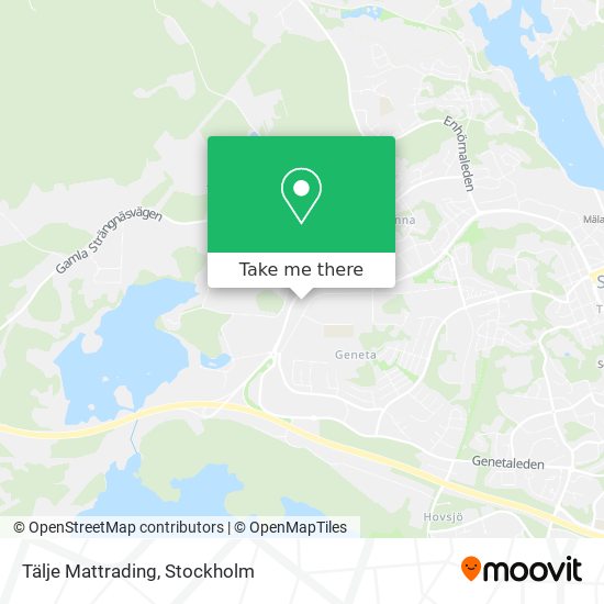 Tälje Mattrading map