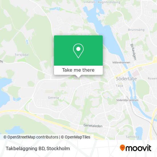 Takbeläggning BD map