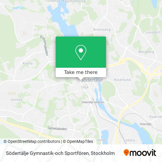 Södertälje Gymnastik-och Sportfören map