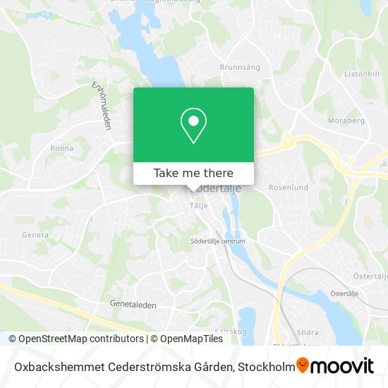 Oxbackshemmet Cederströmska Gården map