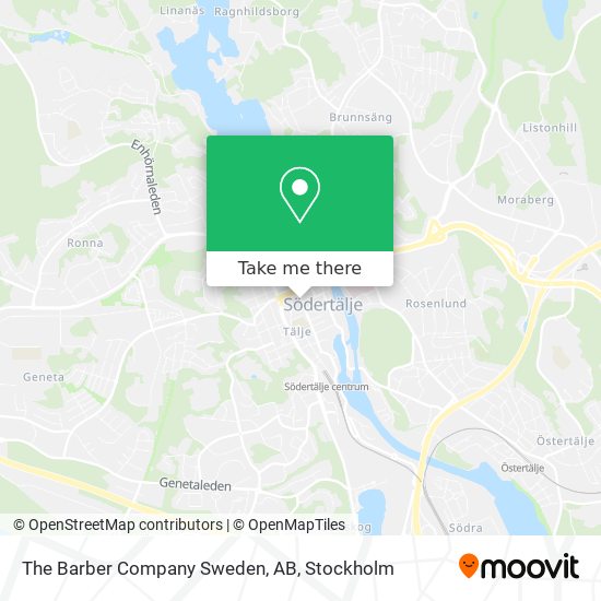 The Barber Company Sweden, AB map