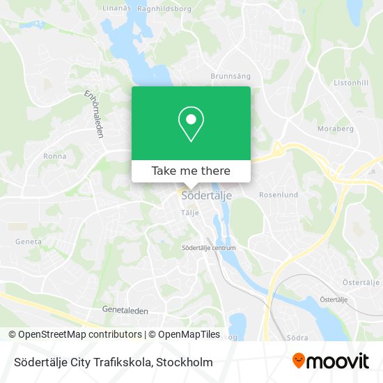 Södertälje City Trafikskola map