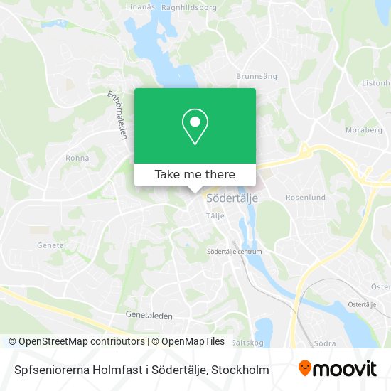 Spfseniorerna Holmfast i Södertälje map