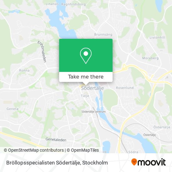 Bröllopsspecialisten Södertälje map