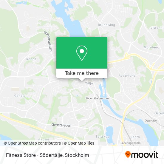 Fitness Store - Södertälje map