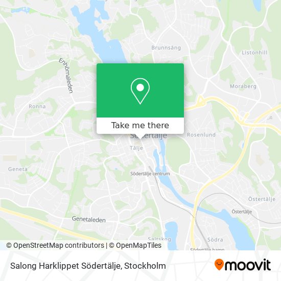 Salong Harklippet Södertälje map