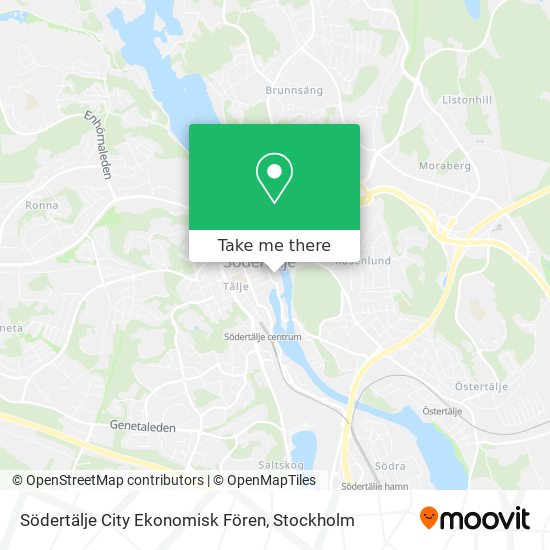 Södertälje City Ekonomisk Fören map