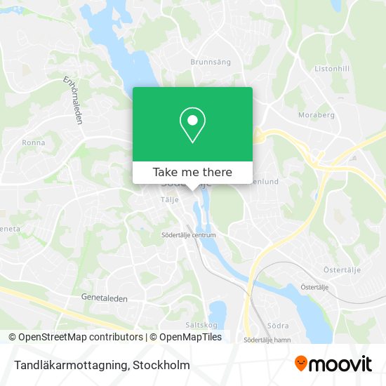 Tandläkarmottagning map