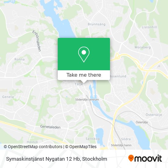 Symaskinstjänst Nygatan 12 Hb map