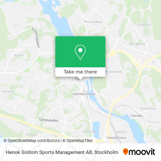 Henok Goitom Sports Management AB map