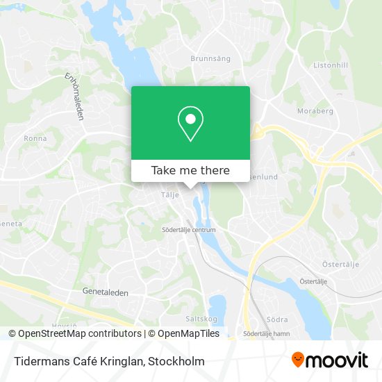 Tidermans Café Kringlan map