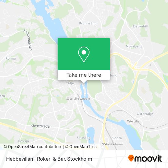 Hebbevillan - Rökeri & Bar map
