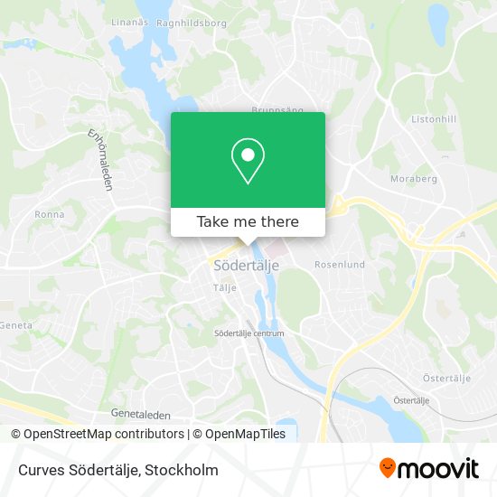 Curves Södertälje map