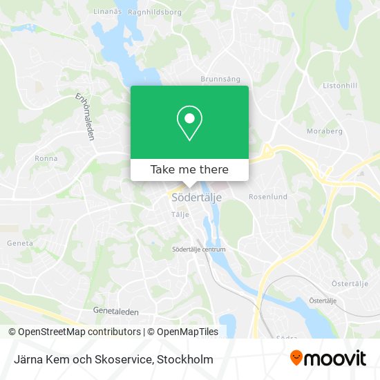 Järna Kem och Skoservice map