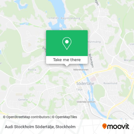 Audi Stockholm Södertälje map