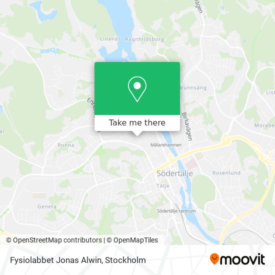 Fysiolabbet Jonas Alwin map