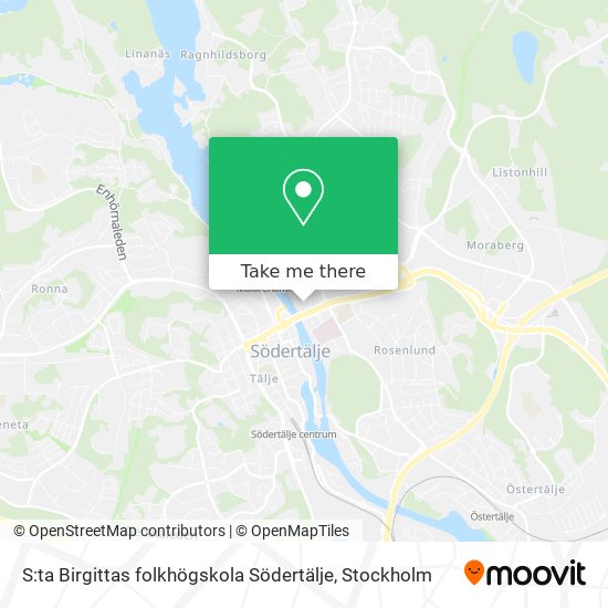 S:ta Birgittas folkhögskola Södertälje map