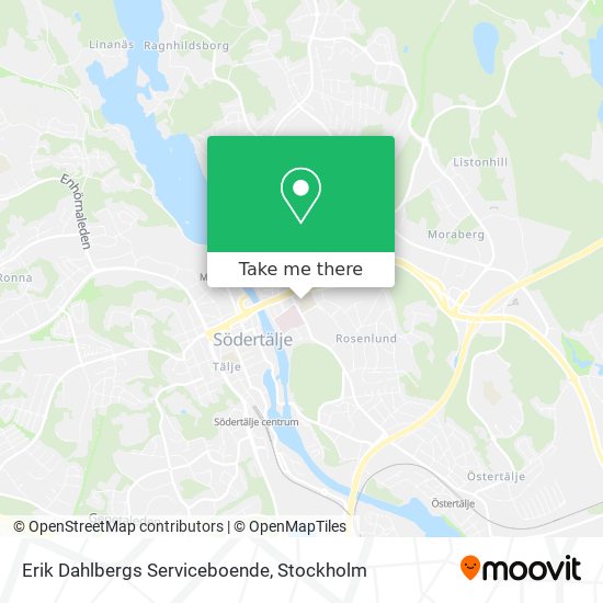 Erik Dahlbergs Serviceboende map