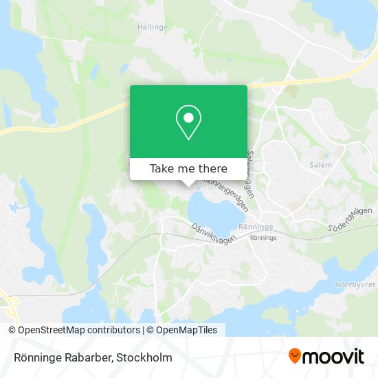 Rönninge Rabarber map