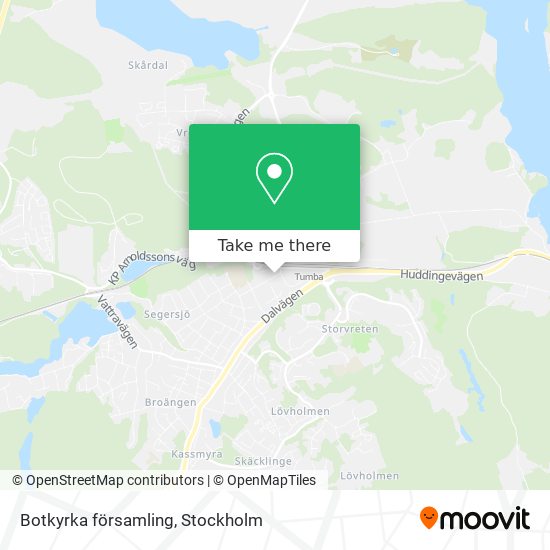 Botkyrka församling map