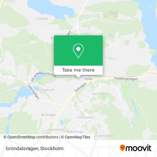 Gröndalsvägen map