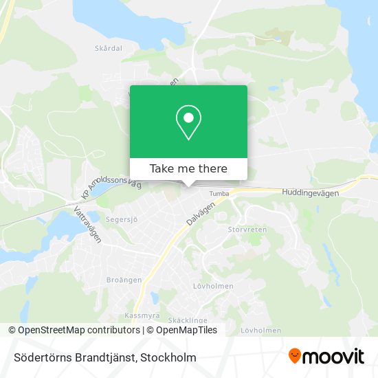 Södertörns Brandtjänst map