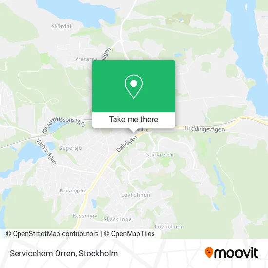 Servicehem Orren map