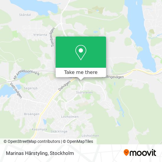 Marinas Hårstyling map