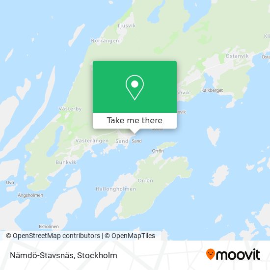 Nämdö-Stavsnäs map