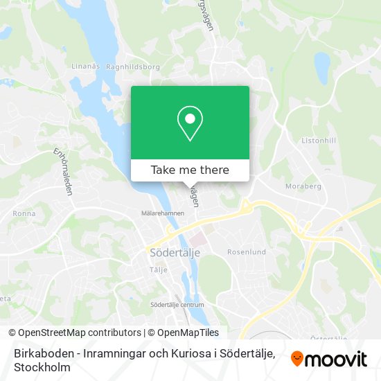 Birkaboden - Inramningar och Kuriosa i Södertälje map