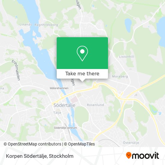 Korpen Södertälje map