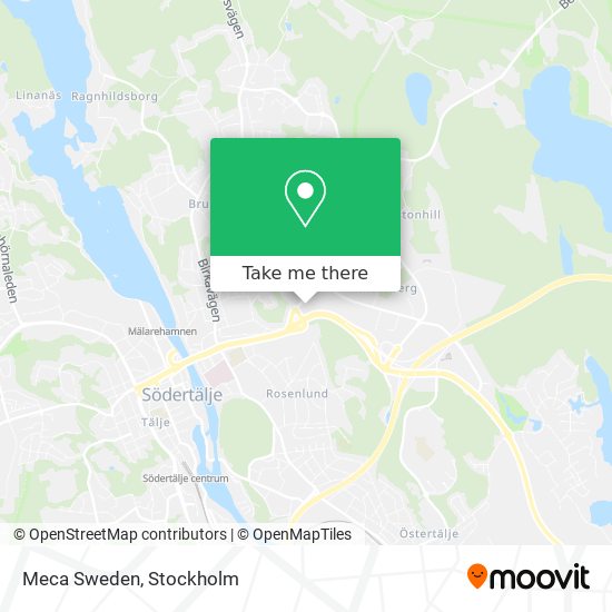 Meca Sweden map