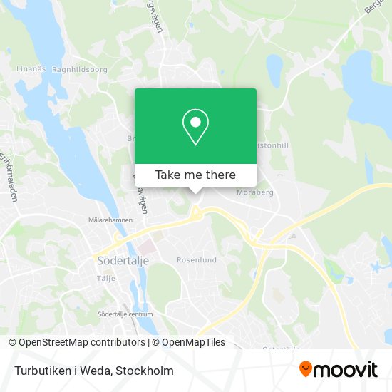 Turbutiken i Weda map