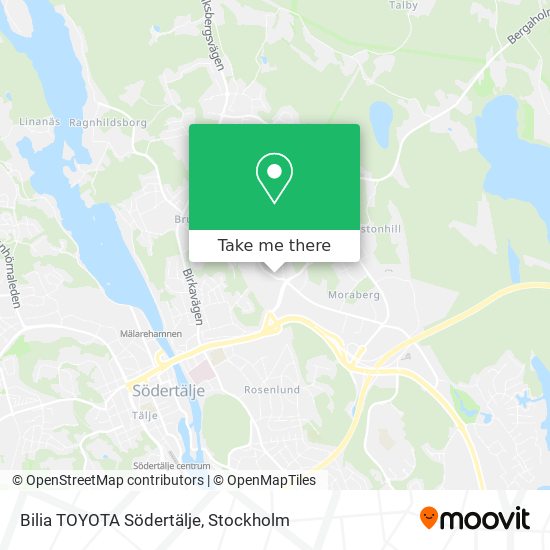 Bilia TOYOTA Södertälje map