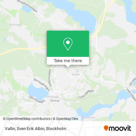 Vallin, Sven Erik Albin map