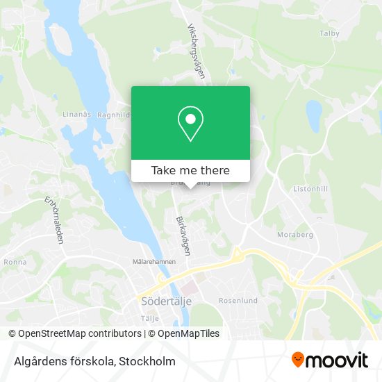 Algårdens förskola map