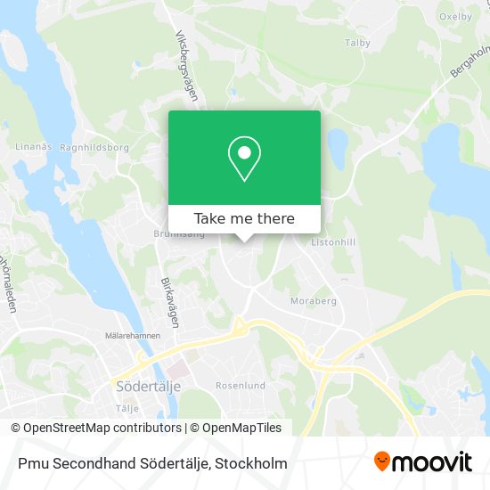 Pmu Secondhand Södertälje map