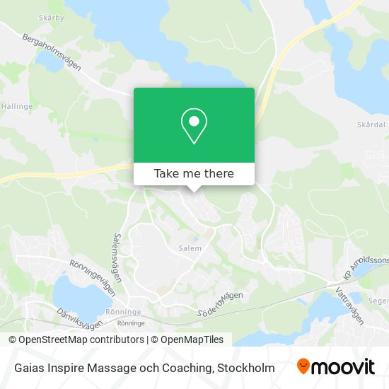 Gaias Inspire Massage och Coaching map