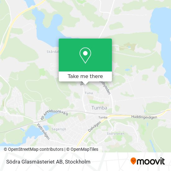 Södra Glasmästeriet AB map