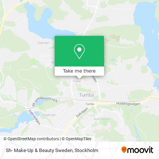 Sh- Make-Up & Beauty Sweden map