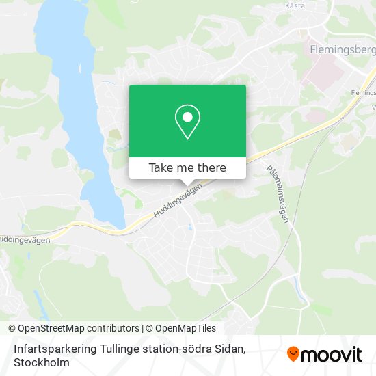 Infartsparkering Tullinge station-södra Sidan map