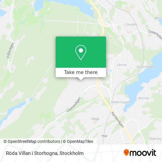 Röda Villan i Storhogna map