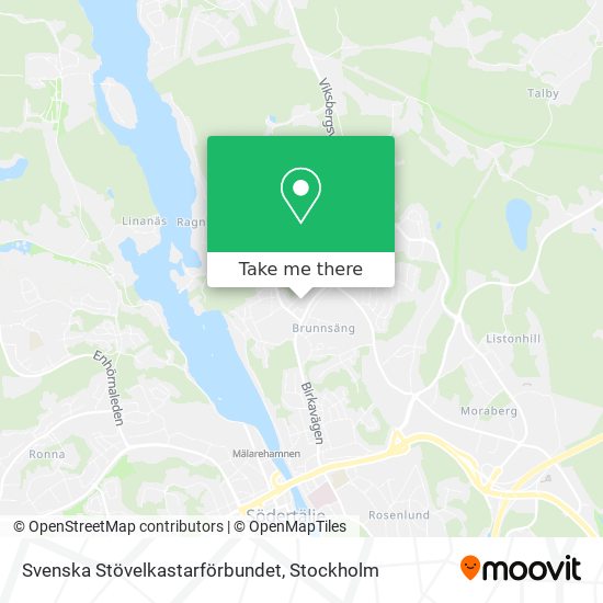 Svenska Stövelkastarförbundet map