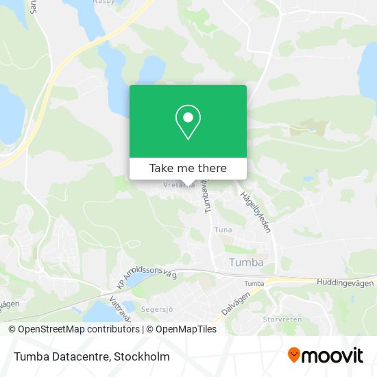 Tumba Datacentre map