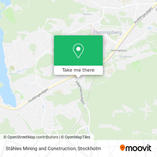 Ståhles Mining and Construction map