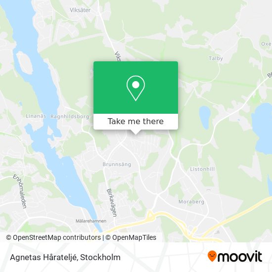 Agnetas Hårateljé map