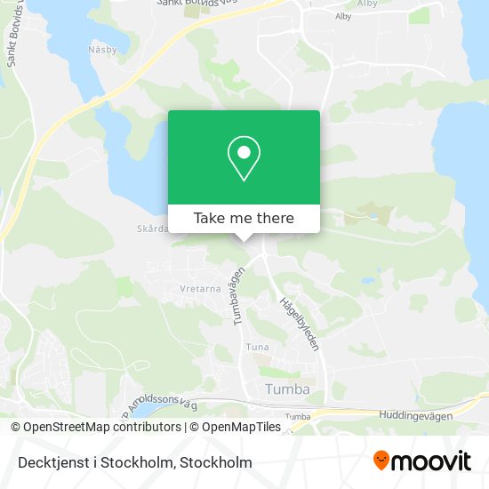 Decktjenst i Stockholm map