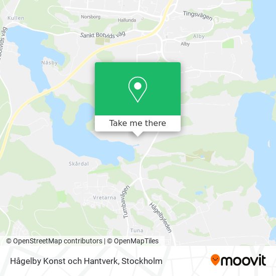 Hågelby Konst och Hantverk map