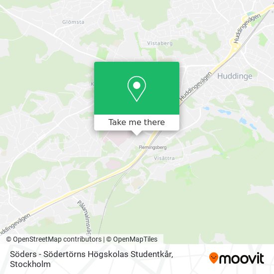 Söders - Södertörns Högskolas Studentkår map