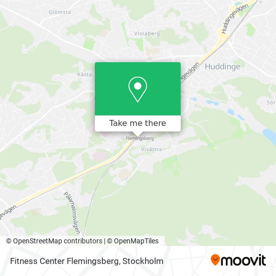 Fitness Center Flemingsberg map